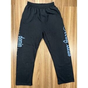 SKZ Stray Kids Official Black Blue Joggers Sweatpants Large